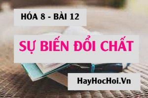 Sự biến đổi chất: Hiện tượng vật lý và Hiện tượng hóa học của sự biến đổi chất - Hóa 8 bài 12